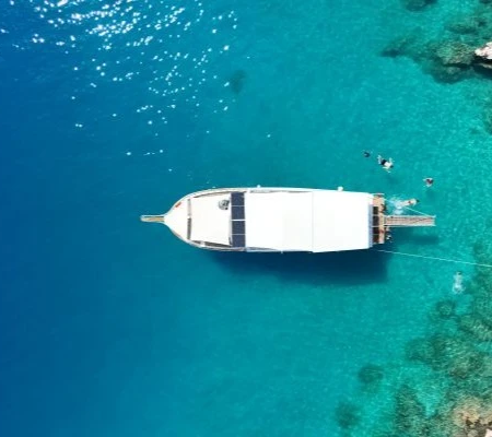 From Olympos to Kekova Boat Drone Shot