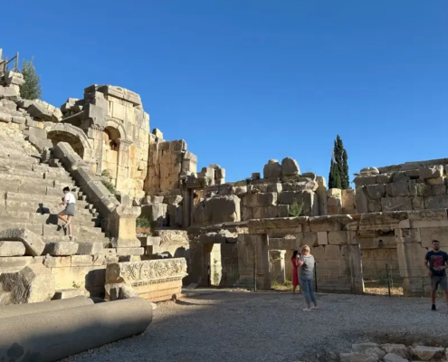 The impressive remains of the Myra Theater, an ancient amphitheater in Demre, Turkey, known for its historical significance